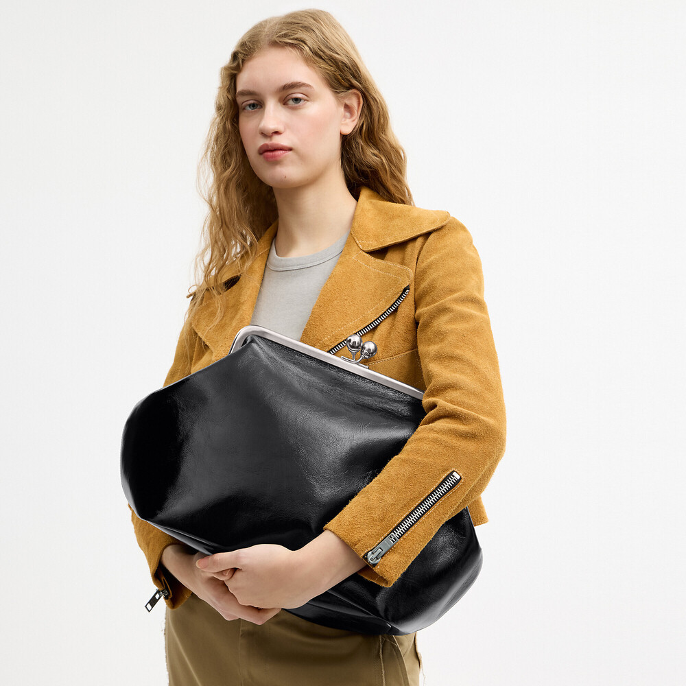 Coach Large Kisslock Frame Bag - Picture 2 of 3